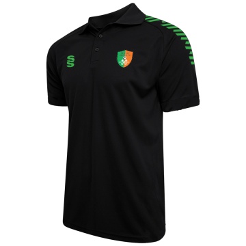 Yateley United FC Dual Solid Colour Polo : Black