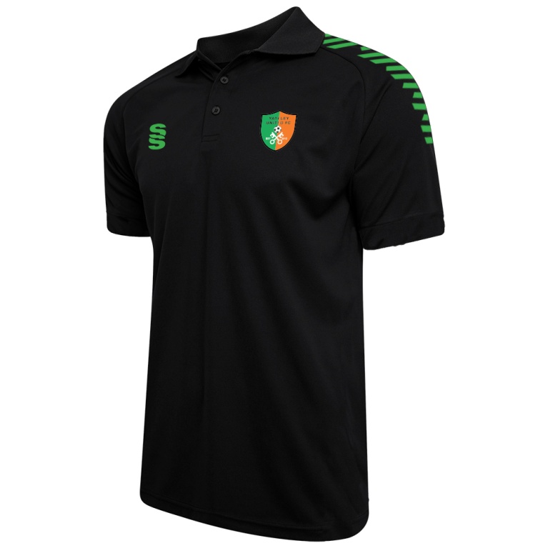 Yateley United FC Dual Solid Colour Polo : Black