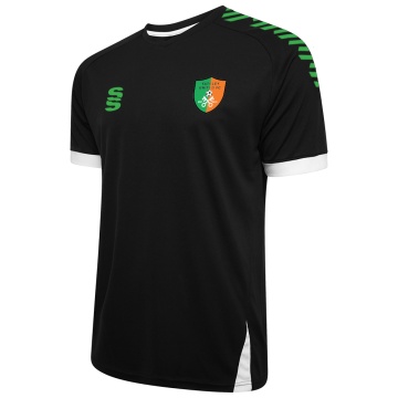 Yateley United FC Fuse Training Shirt : Black / White