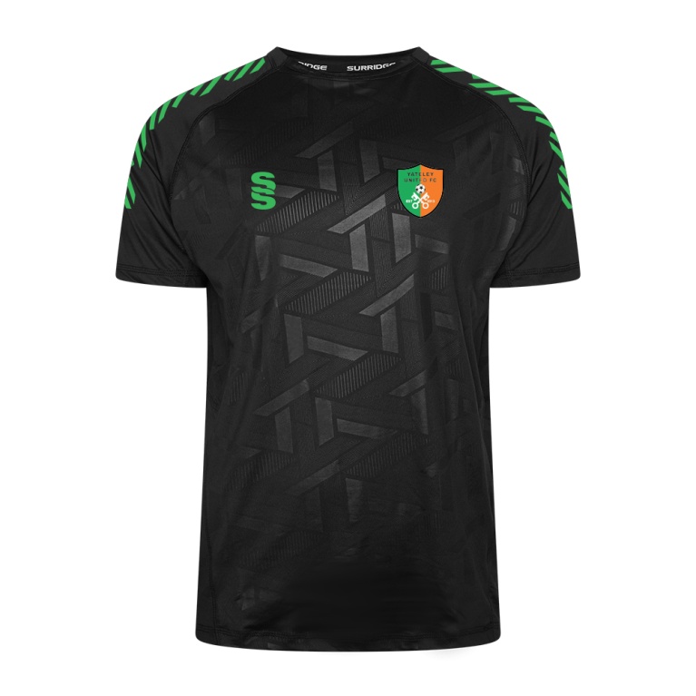 Yateley United FC IMPACT T-SHIRT-Black